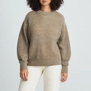 NWOT Everlane Oversized Alpaca Crew in Clay